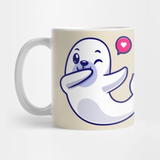 Cute Seals Dabbing Cartoon Mug